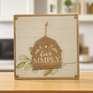 Rustic Wall Art with Inspirational Message